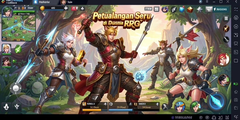 Tampilan gameplay seru dan menantang di dunia RPG.