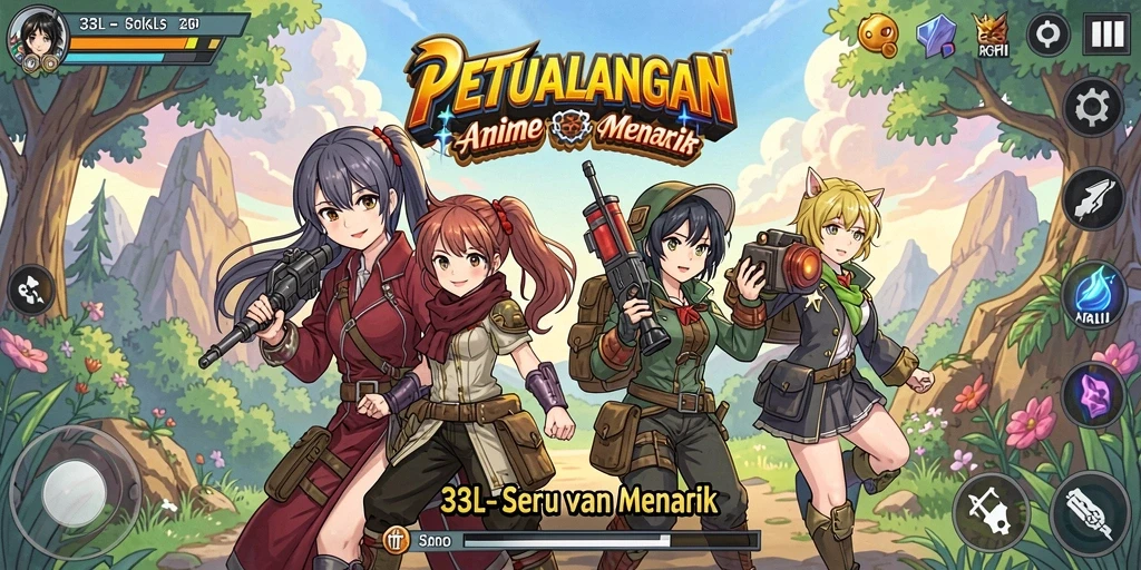 Tampilan gameplay <strong>33L</strong> yang interaktif dan penuh warna.
