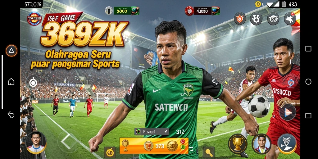 Screenshot gameplay 369ZK yang menampilkan aksi olahraga seru.
