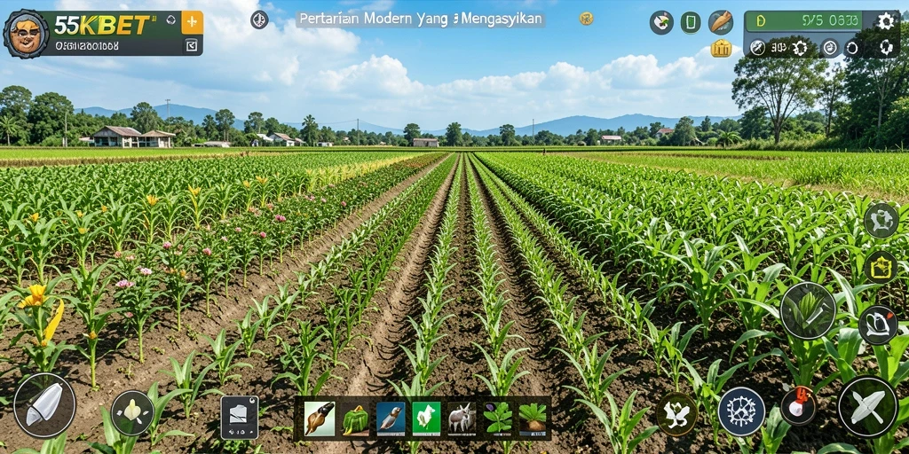 Tampilan gameplay 55KBET yang menawan dan penuh warna.