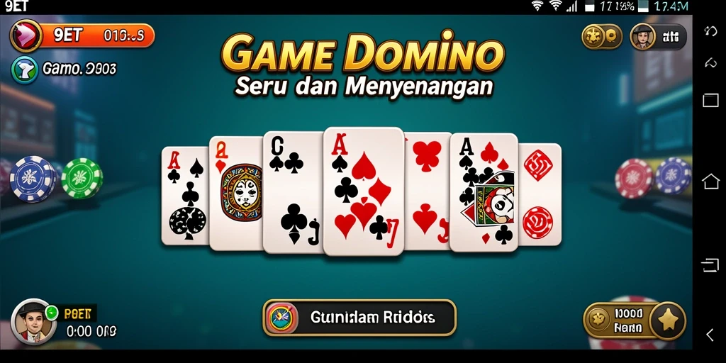 Tampilan gameplay seru dalam 9ET dengan tantangan Domino.