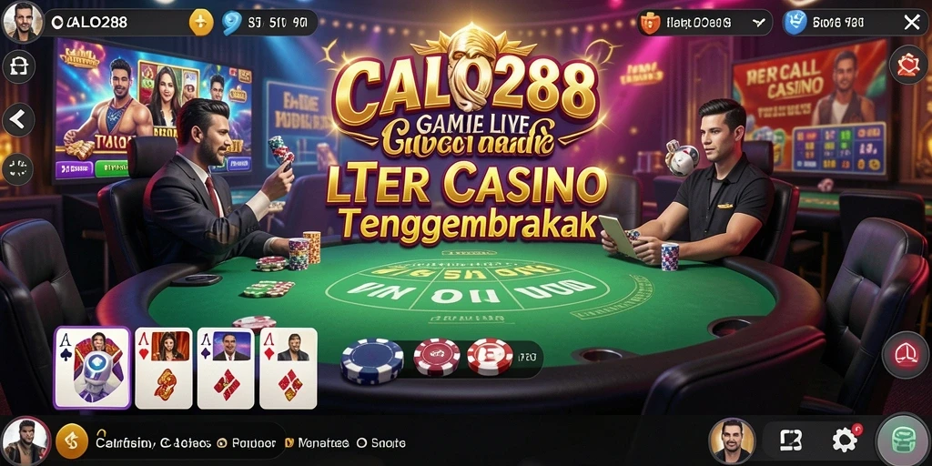Tampilan gameplay Live Casino yang mendebarkan di CALO288.