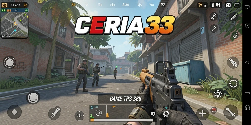 Screenshot gameplay TPS menampilkan aksi mendebarkan dalam CERIA33.