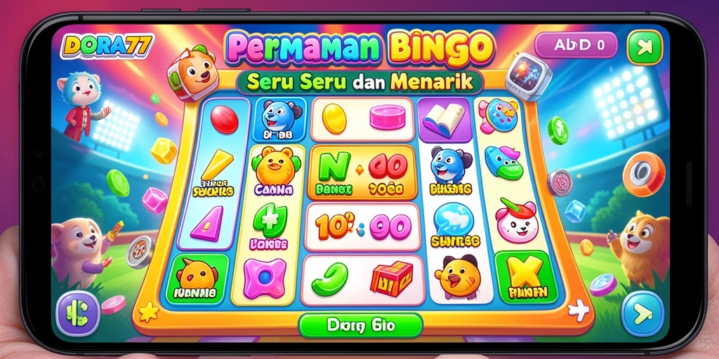 Tampilan gameplay DORA77 dalam permainan Bingo yang seru dan interaktif.