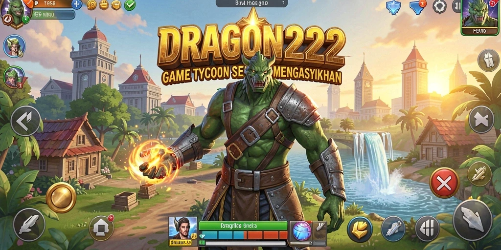 Screenshot gameplay yang menunjukkan kemajuan dalam membangun bisnis Tycoon.