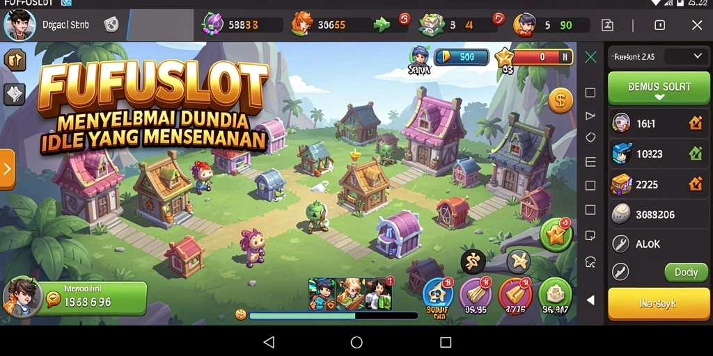 Tangkapan layar gameplay FUFUSLOT yang menunjukkan aksi slot yang mendebarkan.