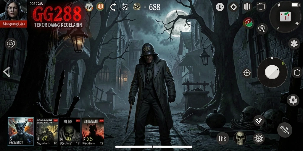 Gameplay GG288 yang mencekam dengan suasana Horror yang intens.