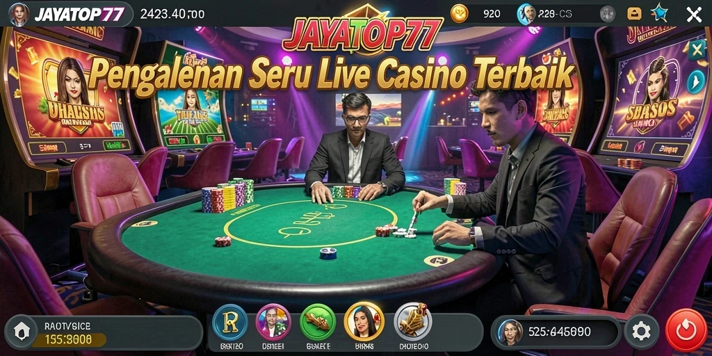 Gameplay Live Casino yang menakjubkan dan interaktif di JAYATOP77.