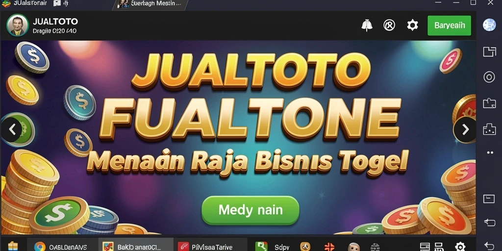 Tampilan gameplay JUALTOTO dengan fitur menarik dan strategi bisnis.