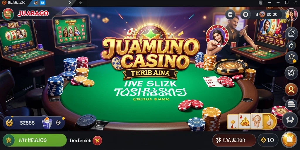 Gameplay Live Casino JUARAGO dengan dealer langsung yang profesional.