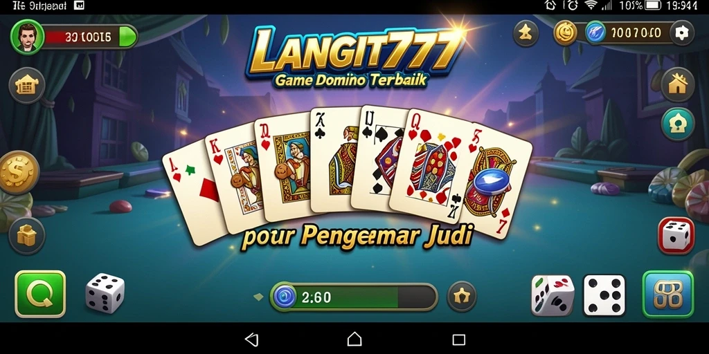 Gameplay seru di LANGIT777 menunjukkan keseruan bermain Domino.