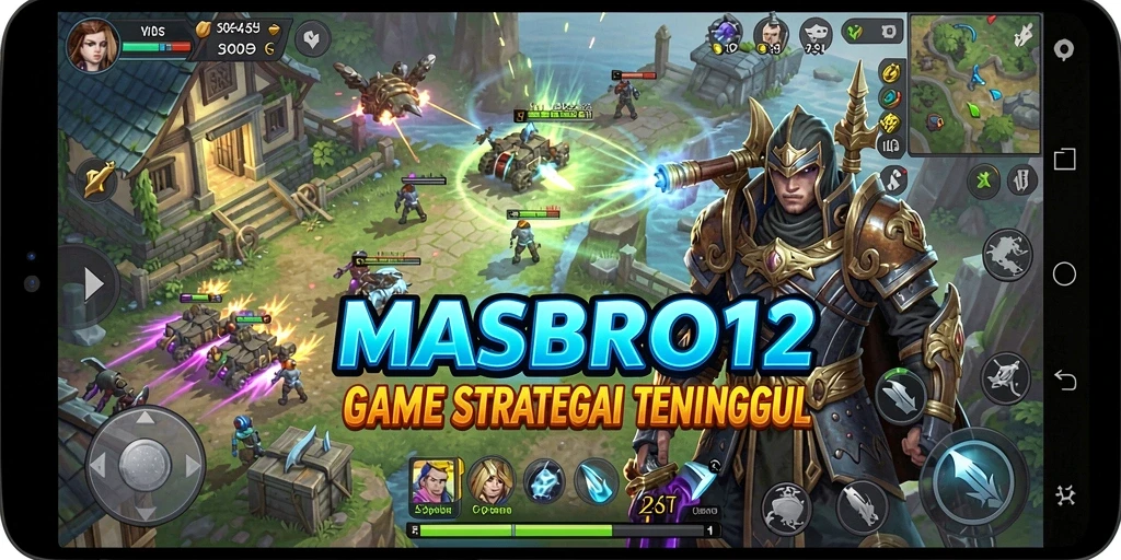 Tampilan menarik dari gameplay strategis di MASBRO12.