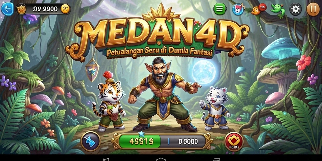Tampilan gameplay seru dan interaktif dari MEDAN4D.