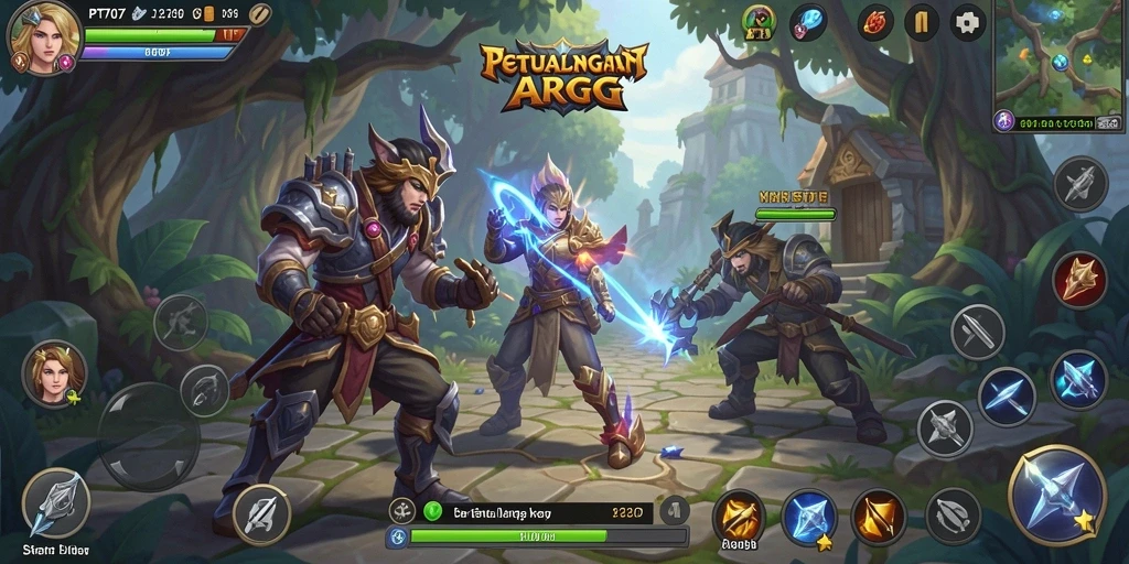 Tampilan gameplay seru dari PT707 dengan pertarungan aksi yang menarik.