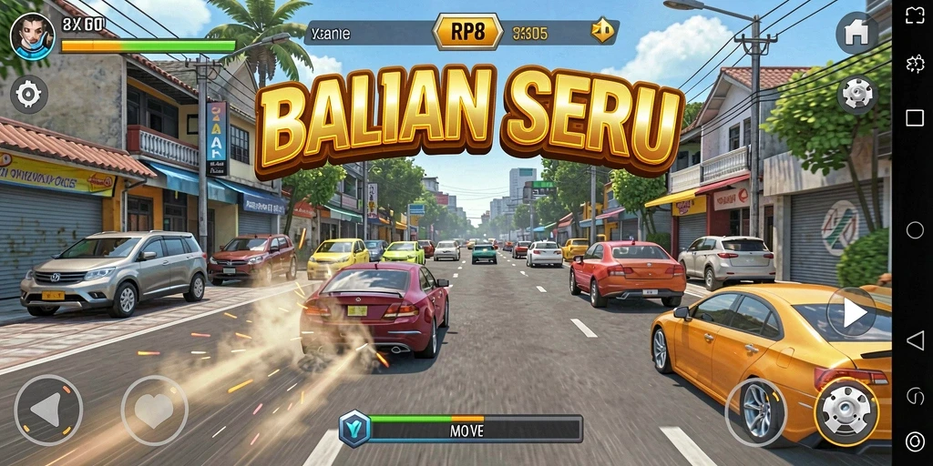 Tampak seru dan intens dari pertandingan balapan di RP8.
