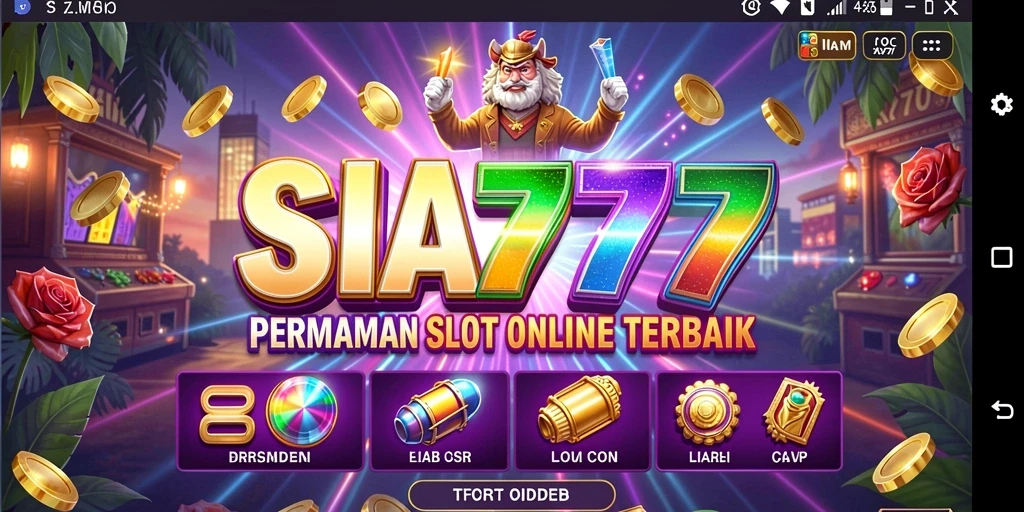 Tampilan gameplay SIA777 dengan simbol slot yang menarik.