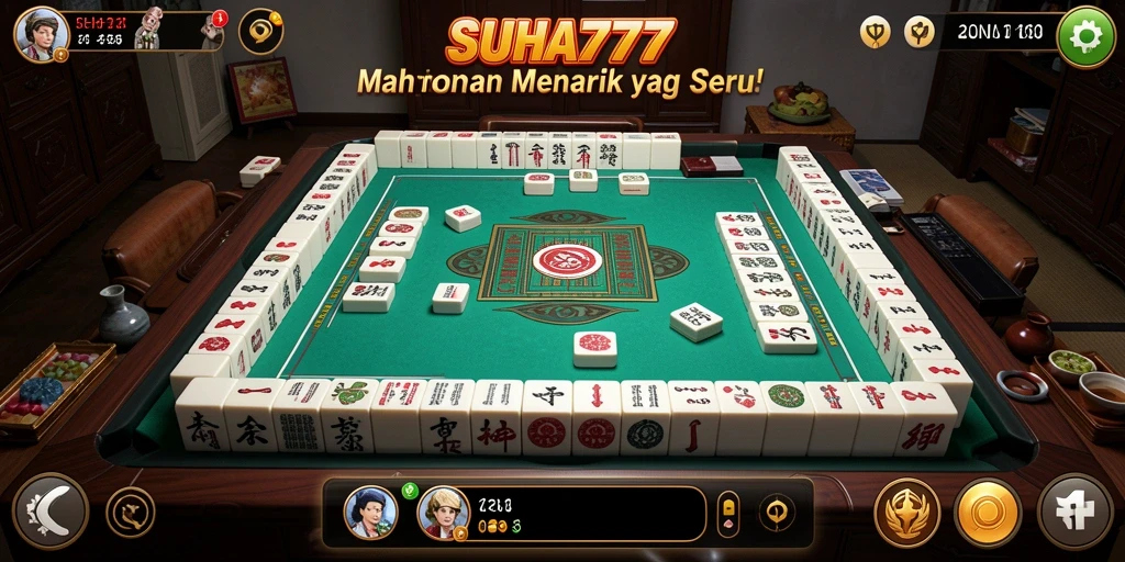 Tangkapan layar utama SUHU777 menunjukkan gameplay Mahjong yang seru dan menantang.