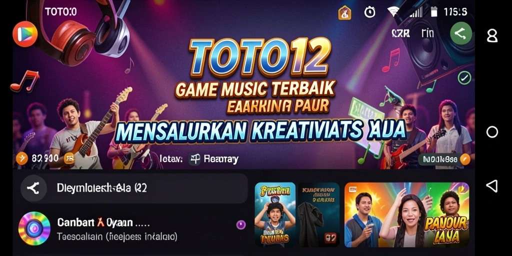 Screenshot menunjukkan gameplay interaktif TOTO12 yang menarik.