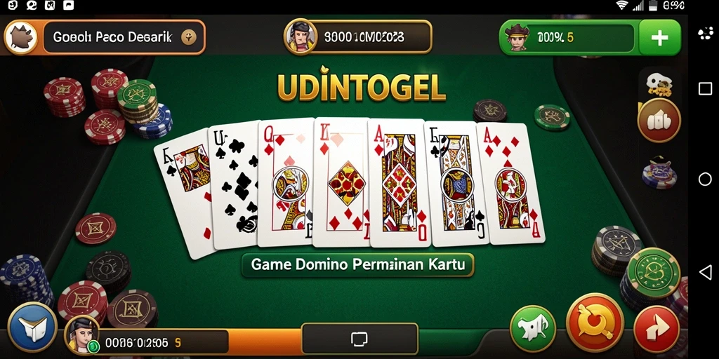 Tampilan gameplay seru dan interaktif di UDINTOGEL.