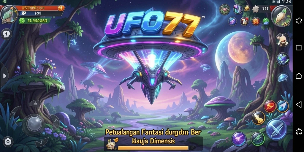 Tampilan gameplay intens dan petualangan seru di UFO77