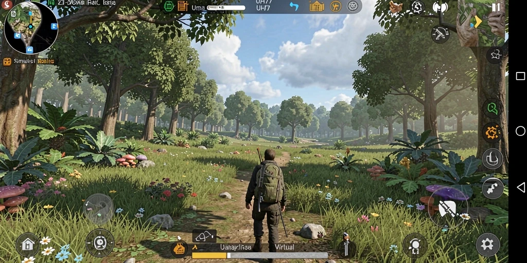 Gameplay UH77 yang menampilkan simulasi interaktif dan grafik tinggi.